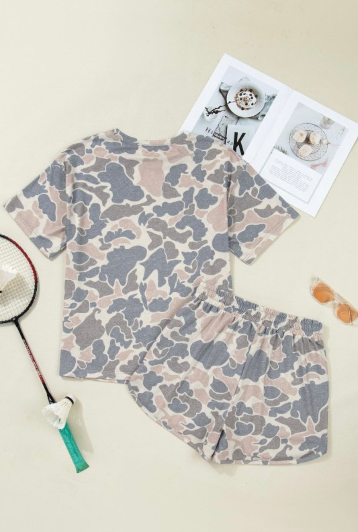Camo Tee and Shorts set