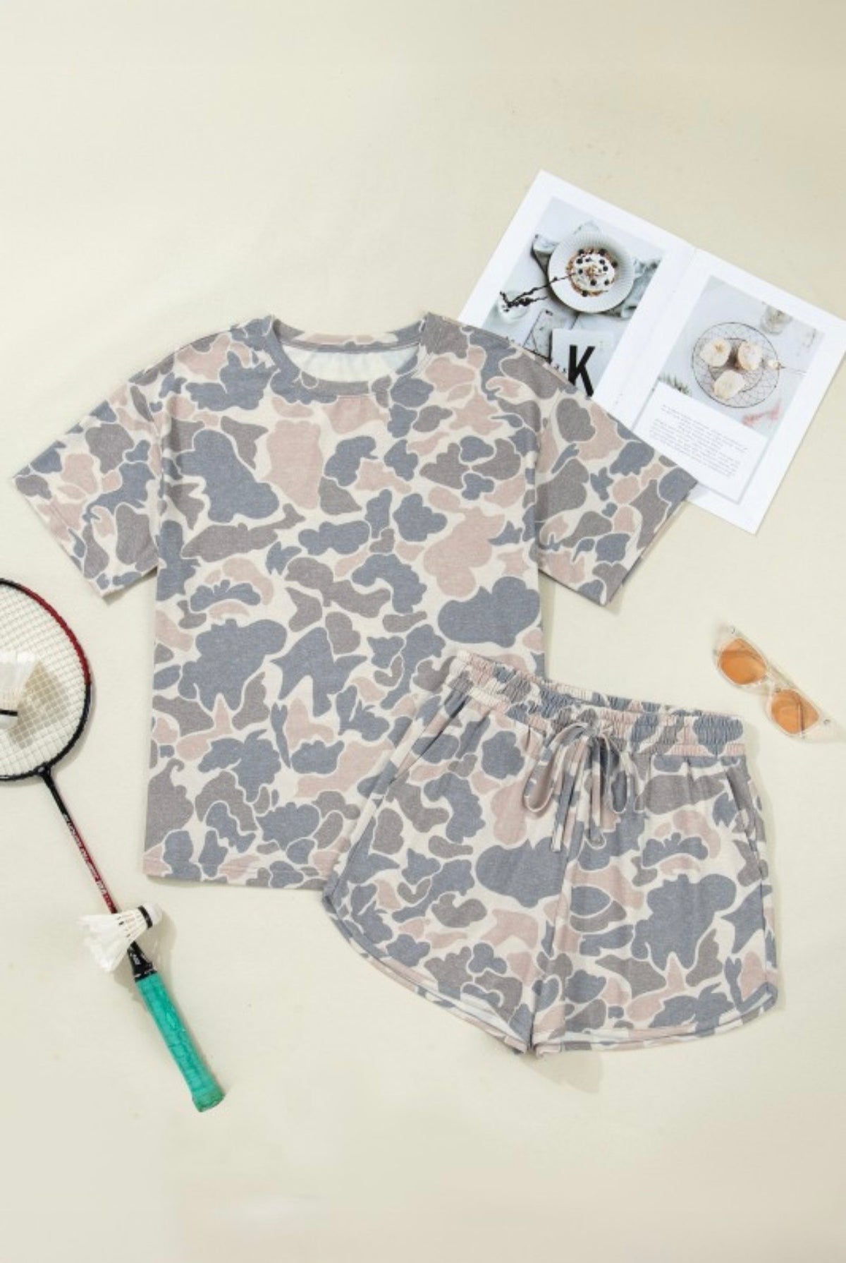 Camo Tee and Shorts set