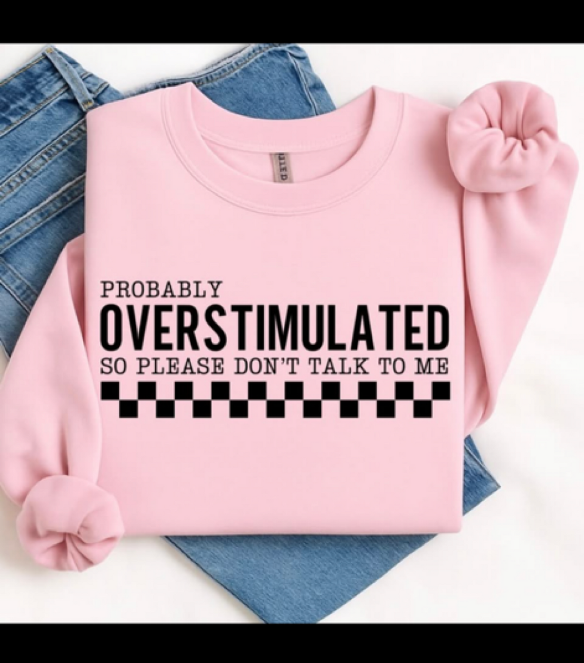 Overstimulated Graphic T-Shirt (pink)