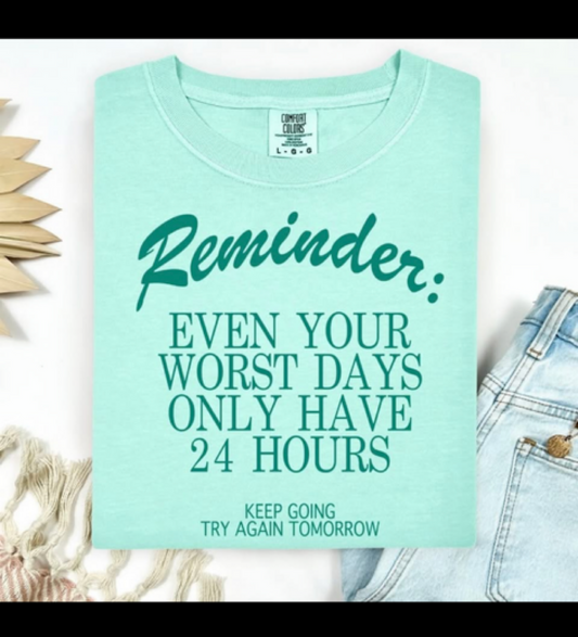 Reminders Graphic T- Shirt (mint)