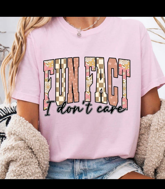 Fun Fact Graphic T-Shirt (pink)