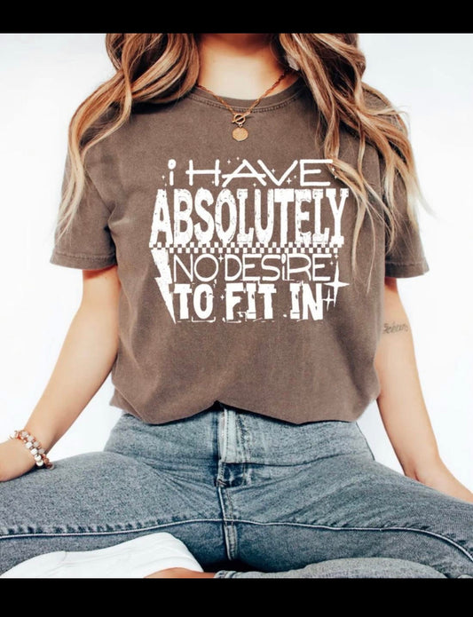 No Desire Graphic T-Shirt (brown)